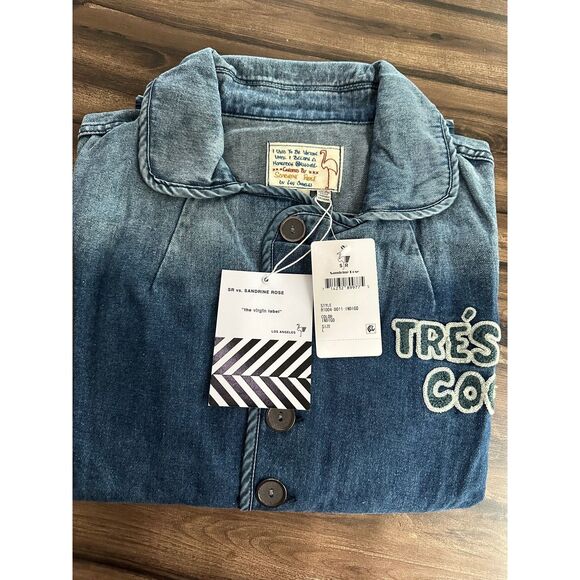 Free People Sandrine Rose the chateau tres cool denim jacket - Picture 6 of 6